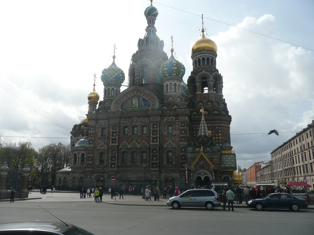 Church on SPilled blood. Russia, St Petersburg. Popular tourist attractions in St Petersburg. Ornate church.